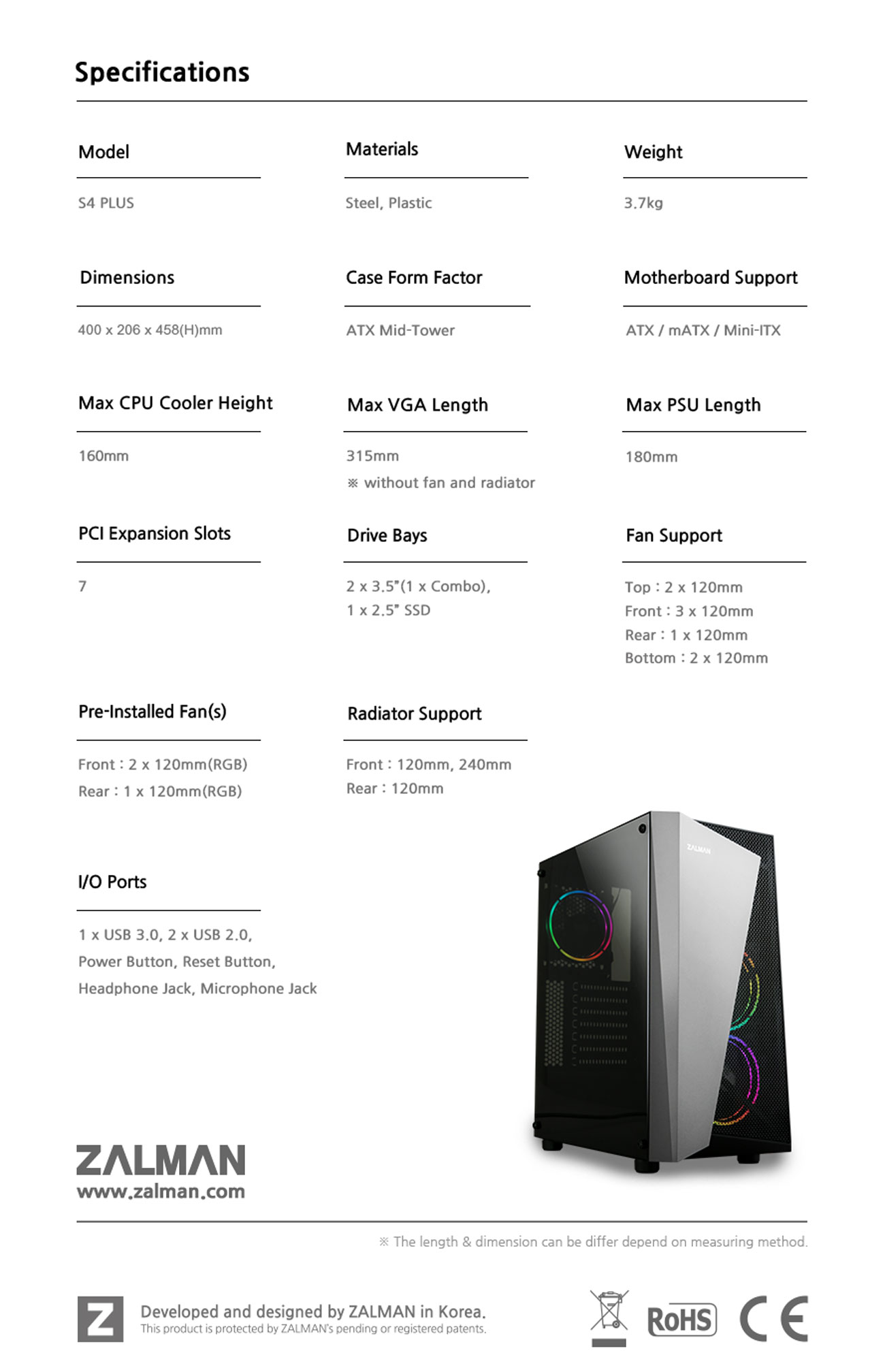 Zalman S4 Plus